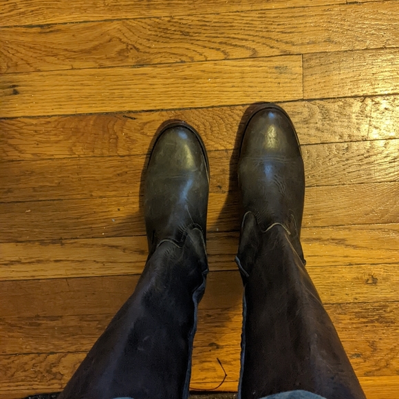 Frye dark grey riding boots size 6 - Picture 5 of 5